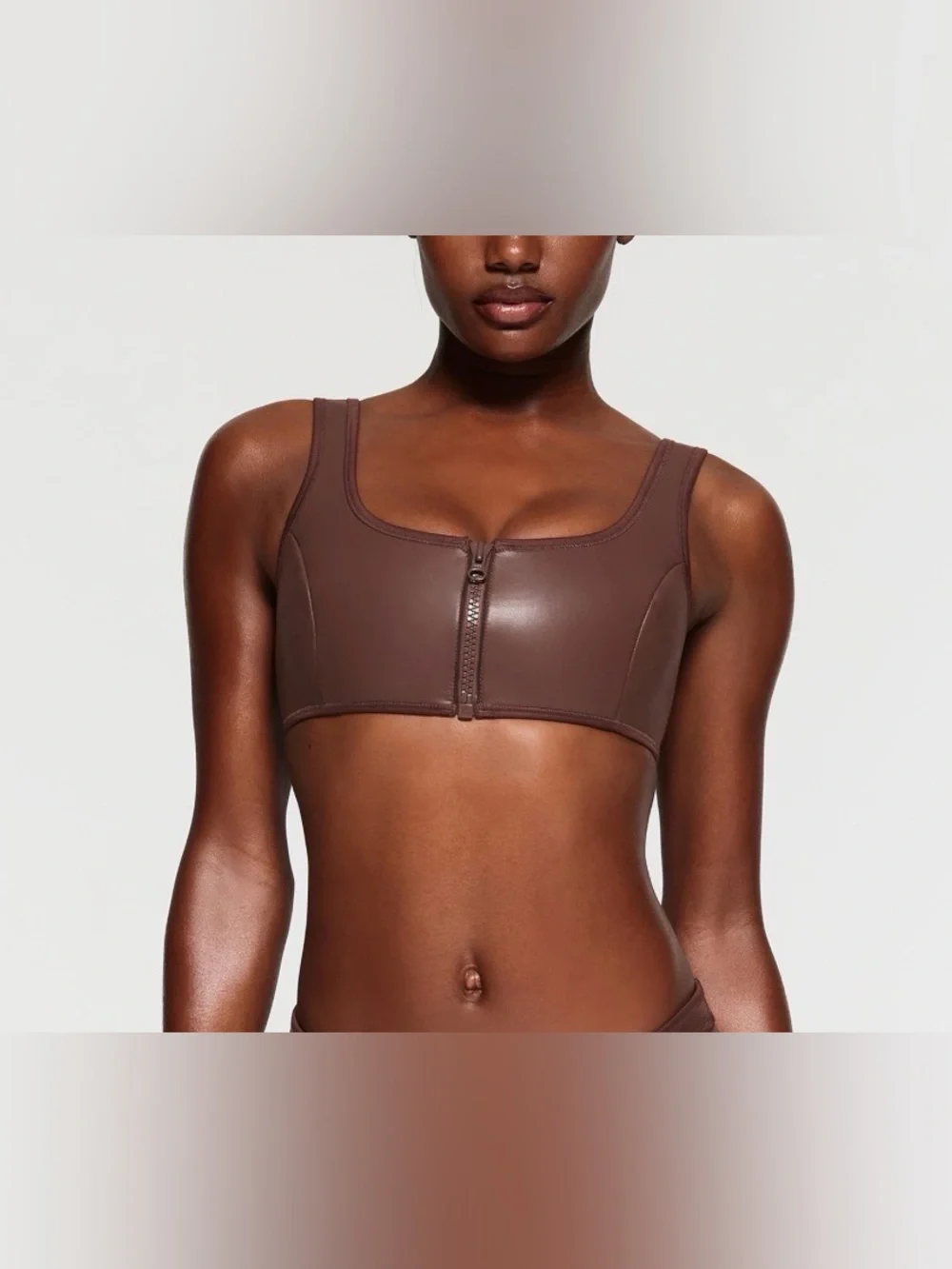 SKIMS Rubberized Scuba Swim High Neck Bikini size 3x NWT